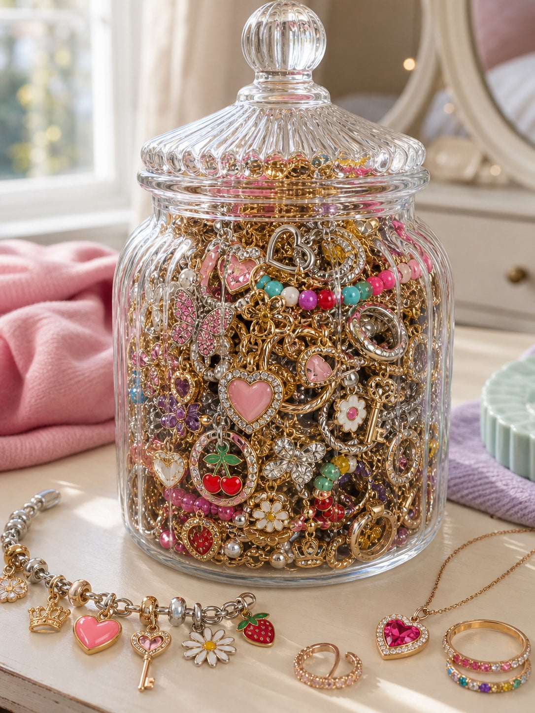 Sadie Charms mystery jewelry jar